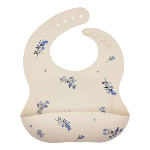 Silicone slab - Waterdicht Slab - Baby slabber - Orchidee - Beige