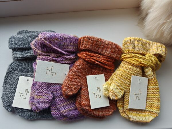 Handgemaakte Kinderhandschoenen van 100% Alpacawol